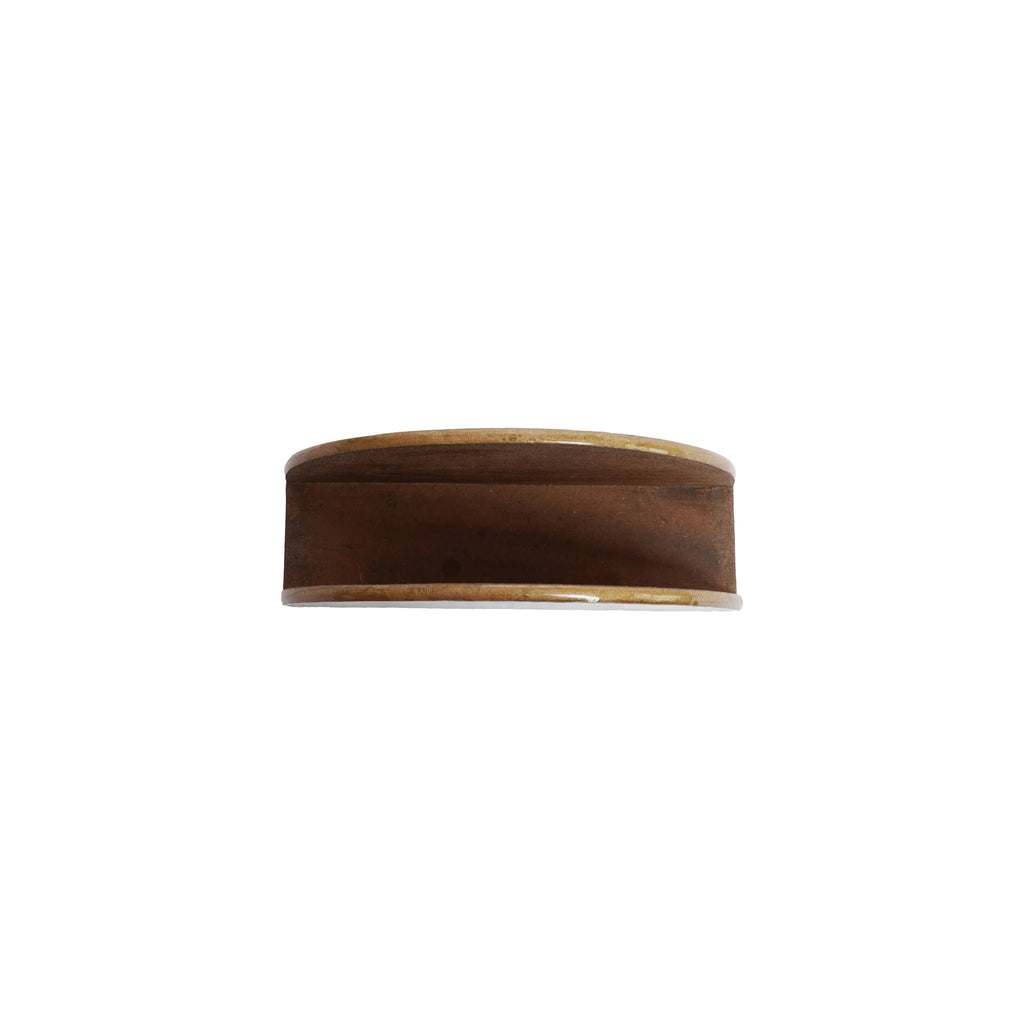 Wooden D Shape Digital Printed Tissue Holder Stand