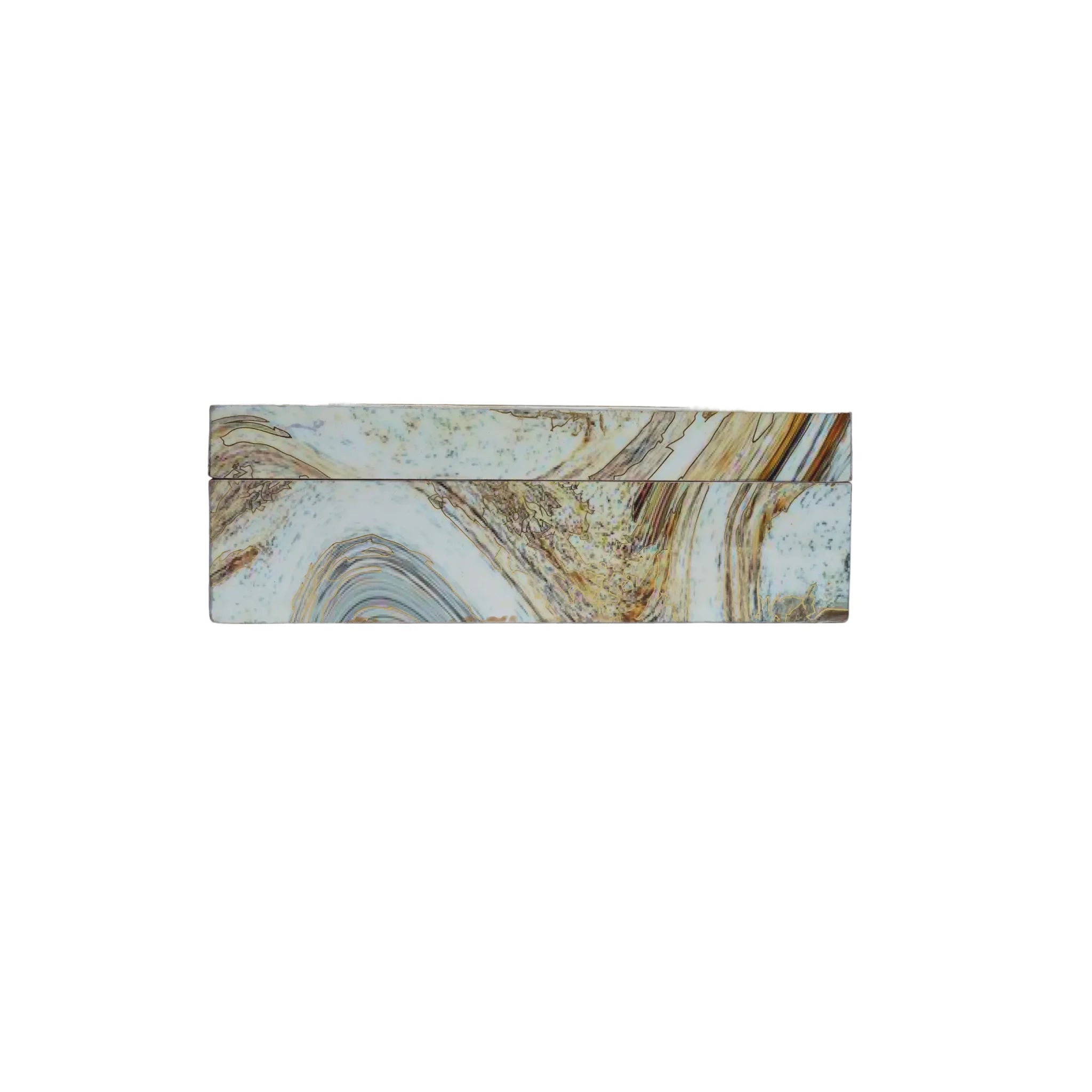 Wooden  Italian Marble Digital Printed Tissue Paper Box