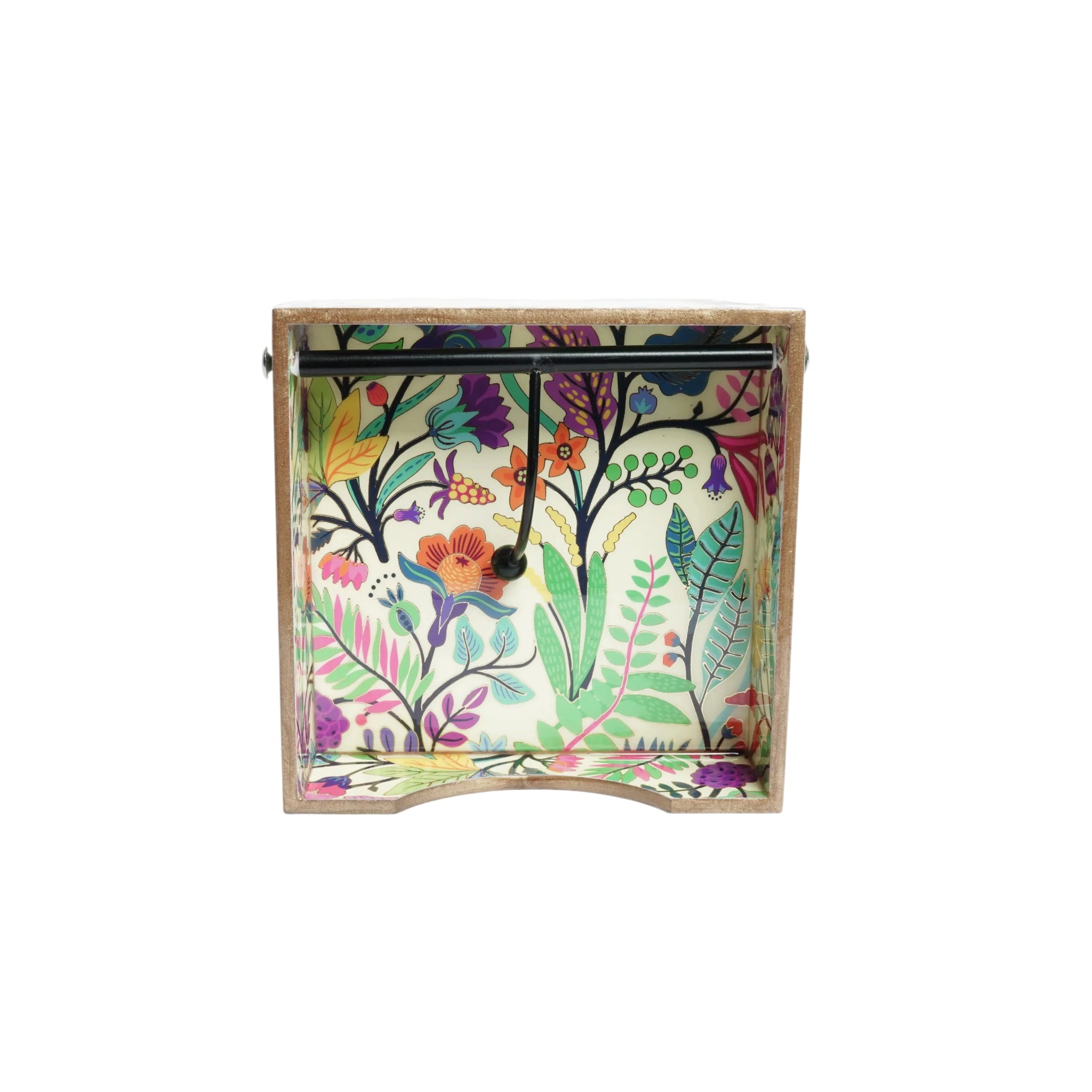 Natural Art Digital Printed Weight Tissue Napkin Holder With Weighted Arm