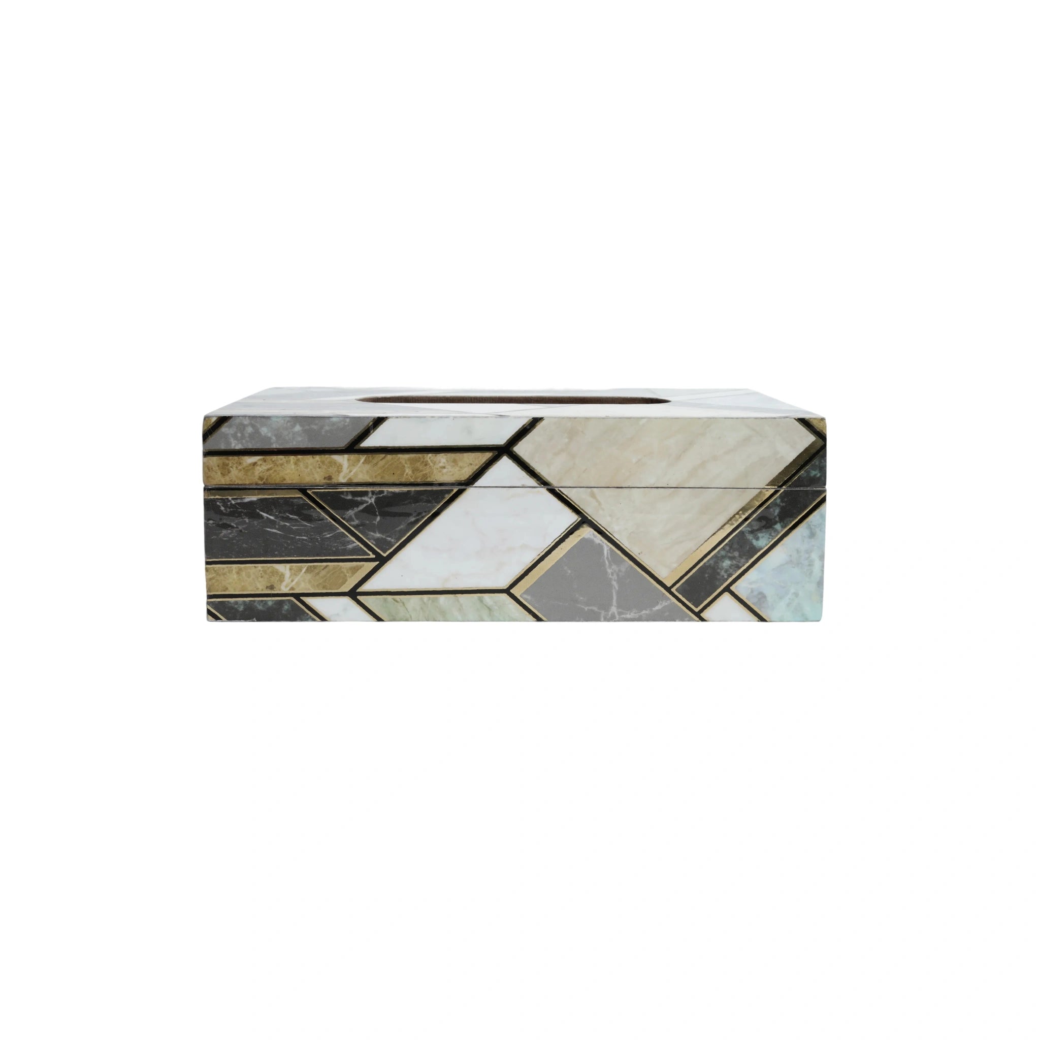 Wooden Marble Digital Printed Tissue Paper Box