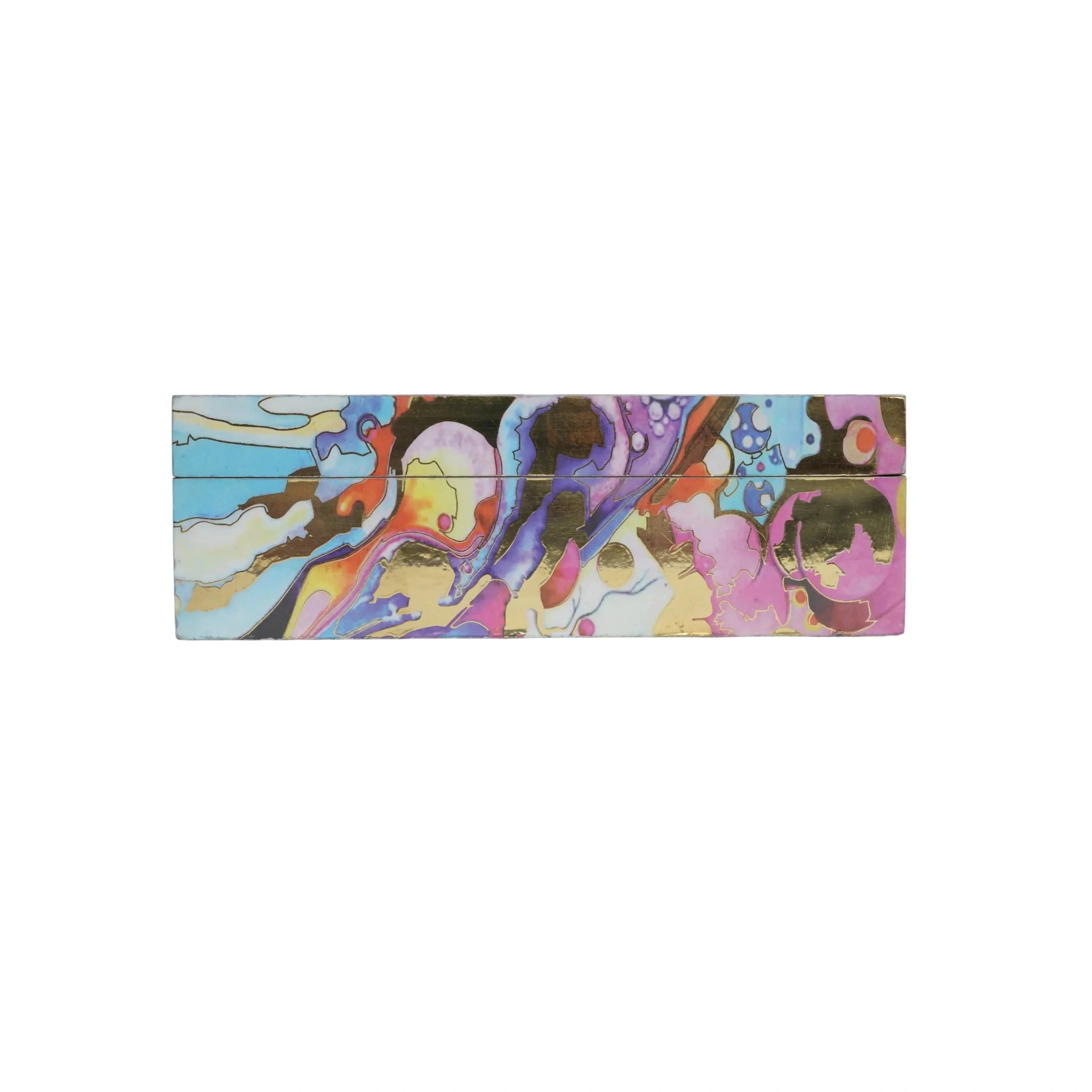 Wooden Fluid Art Digital Printed Tissue Paper Box