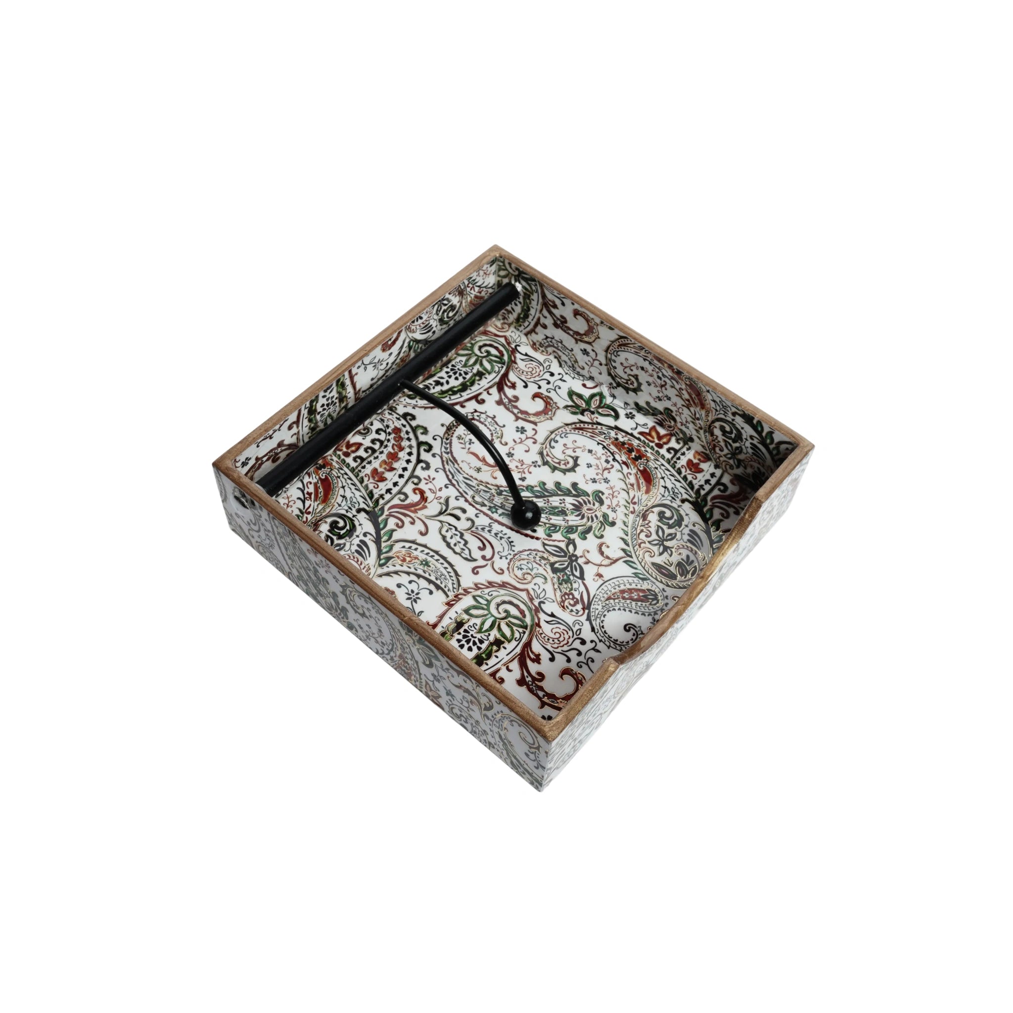 Wooden Digital Printed Weight Tissue Napkin Holder 